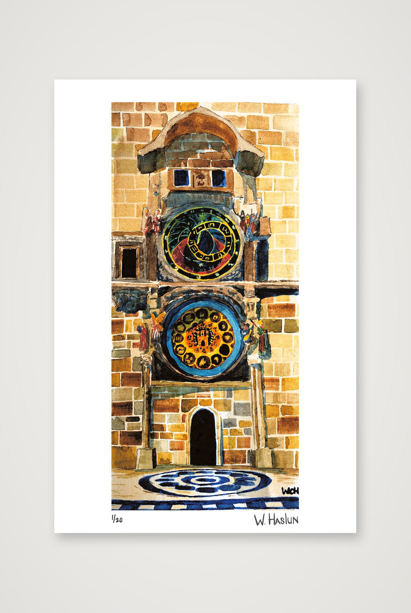Prague Astronomical Clock — 40×60cm, 16×24" Print only