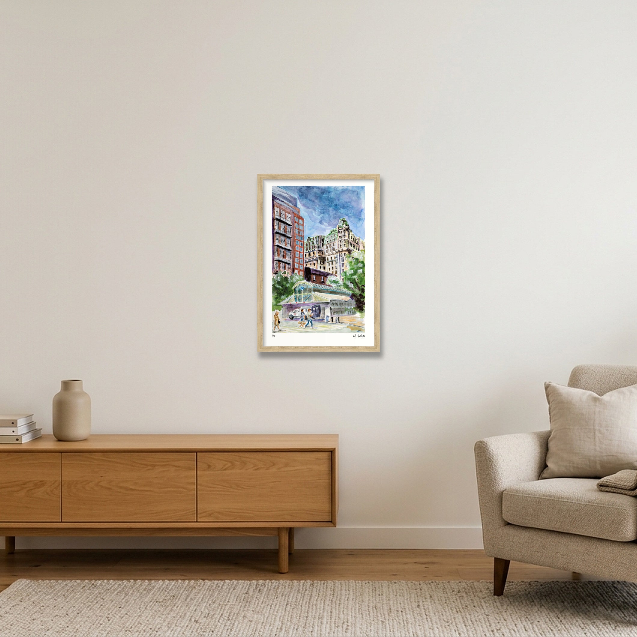 The Ansonia — 30×45cm, 12×18" Oak Frame