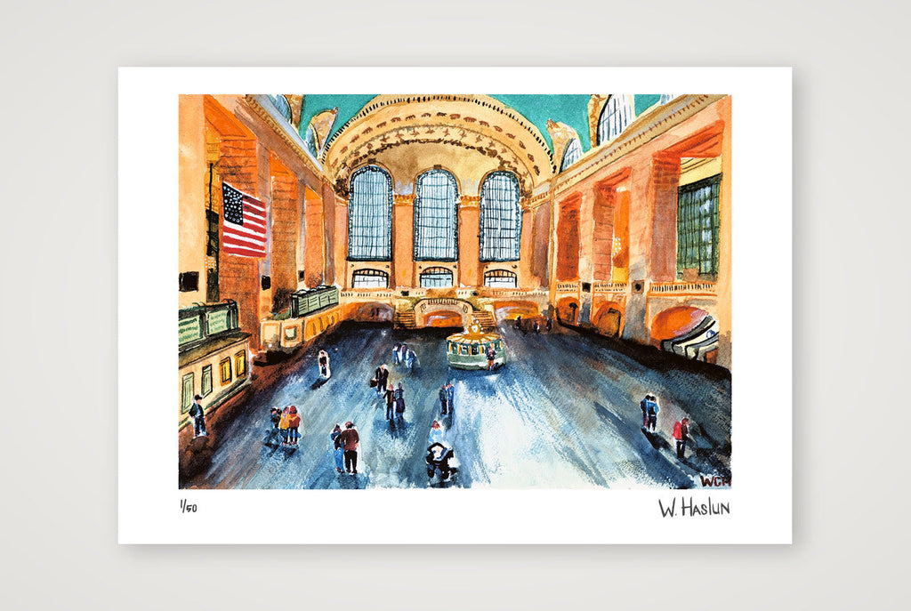 Grand Central Terminal — A4 (30×21cm, 12×8") Print only
