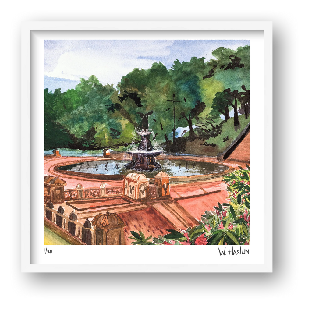 Bethesda Fountain — framed