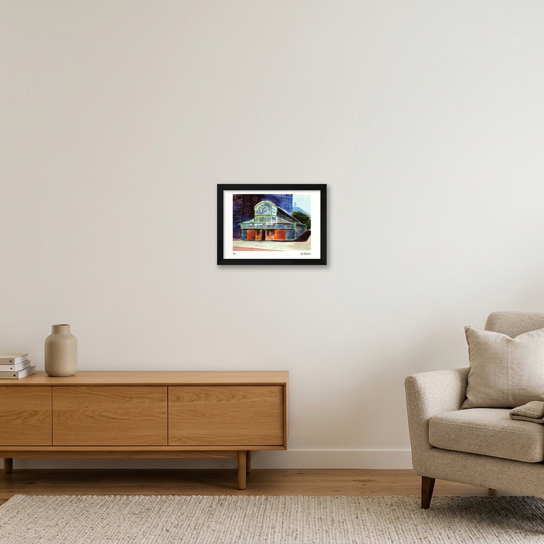 West 72nd Street Subway — A4 (30×21cm, 12×8") Black Frame