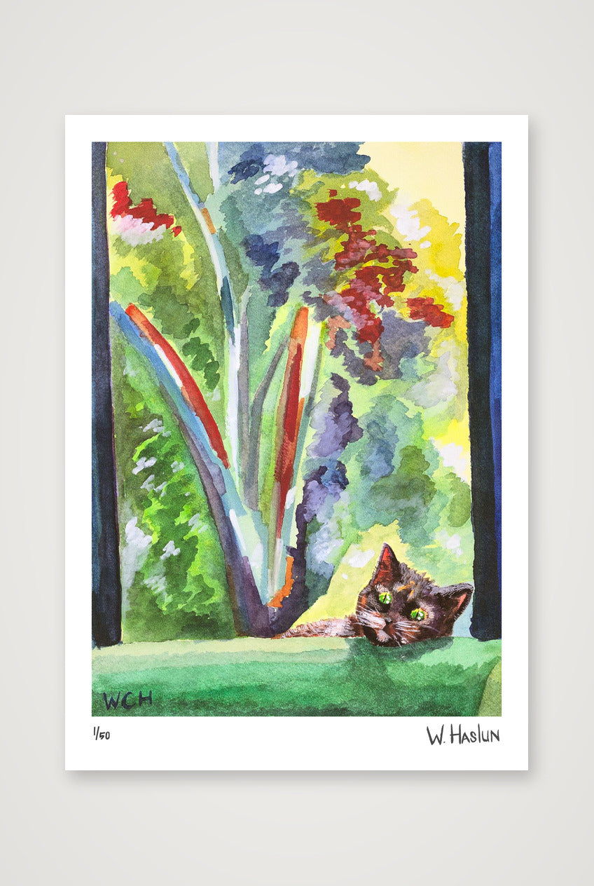 Julia's Cat — A4 (21×30cm, 8×12") Print only
