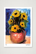 Sun Flower Vase — A4 (21×30cm, 8×12") Print only