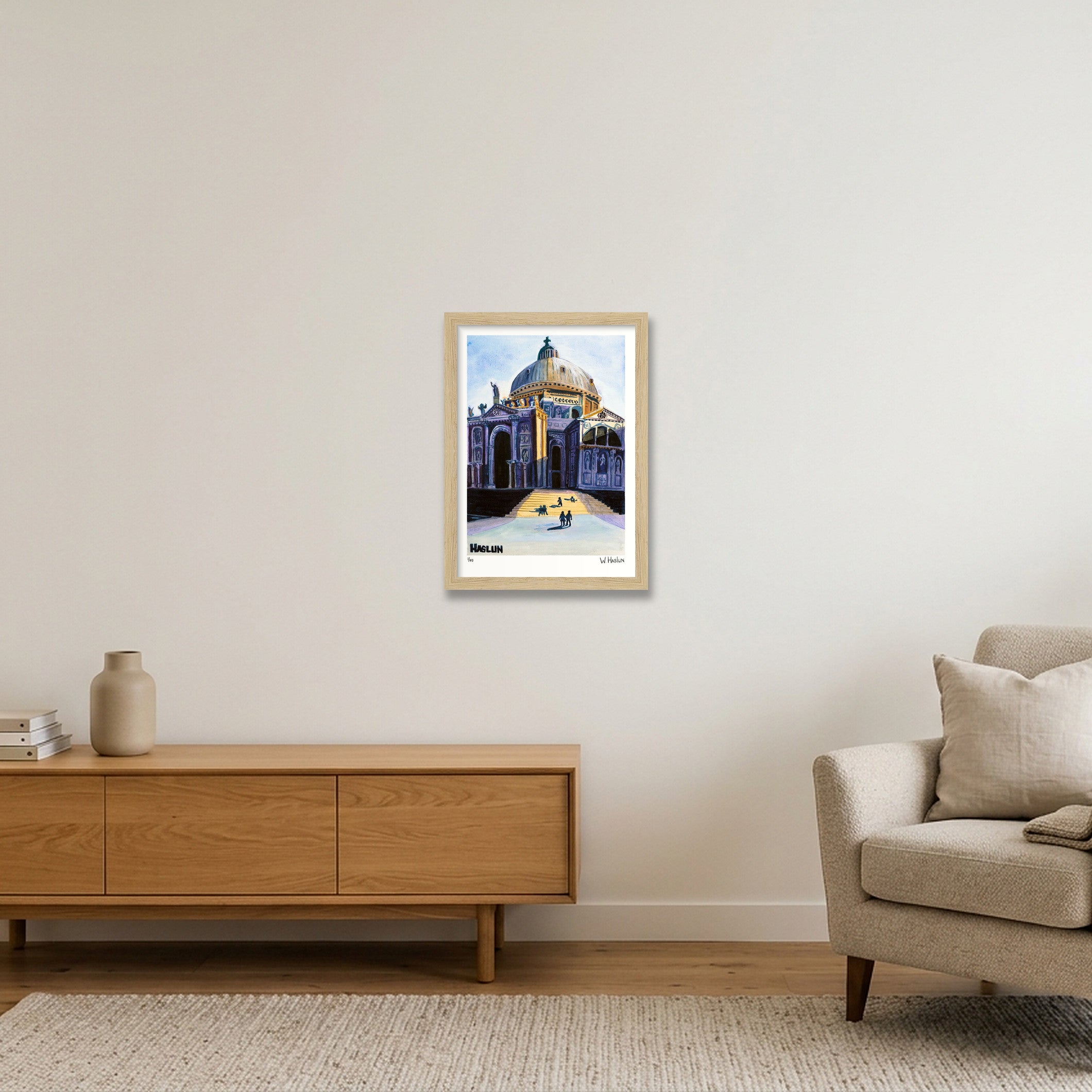 Santa Maria della Salute — A4 (21×30cm, 8×12") Oak Frame