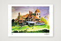Sunset at Castle Hill Inn — A4 (30×21cm, 12×8") Print only