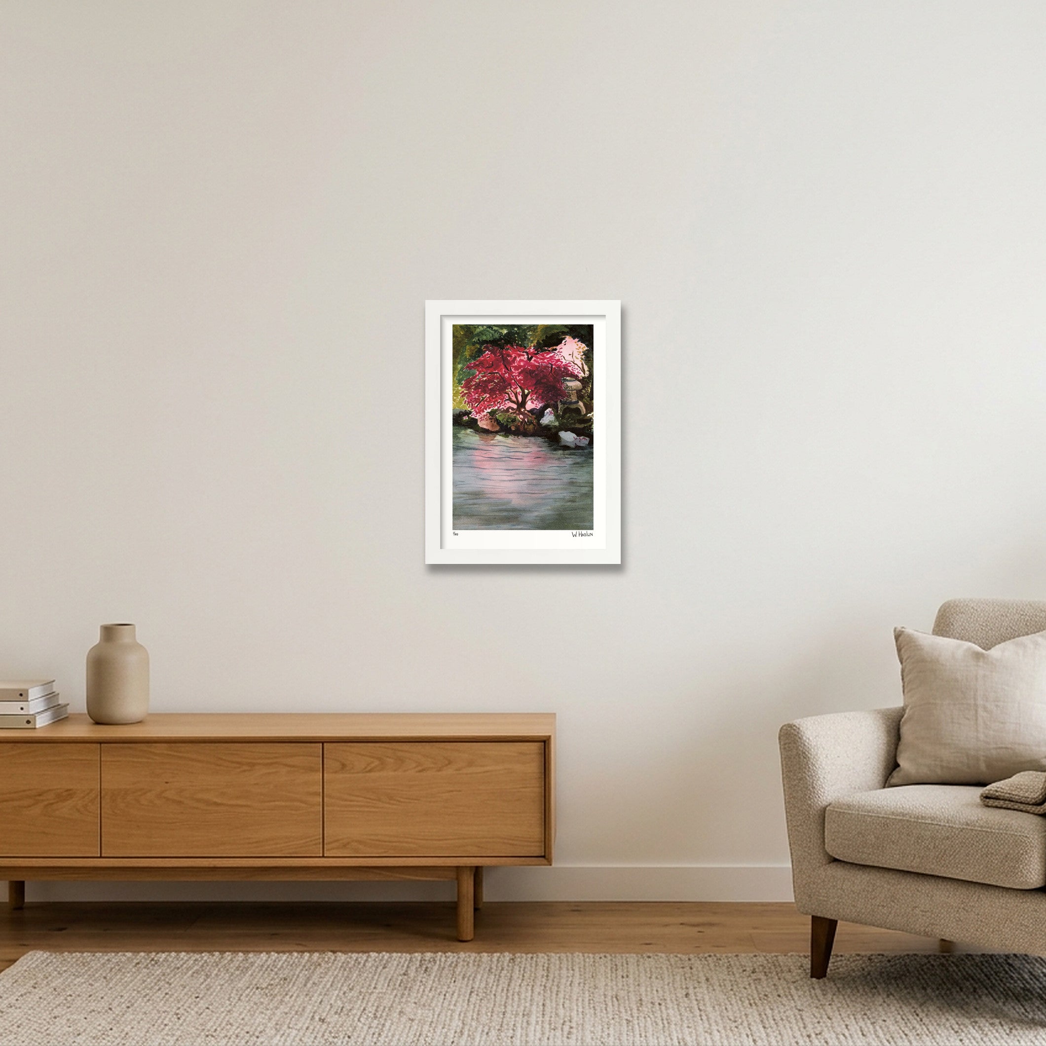 Japanese Maple — A4 (21×30cm, 8×12") White Frame