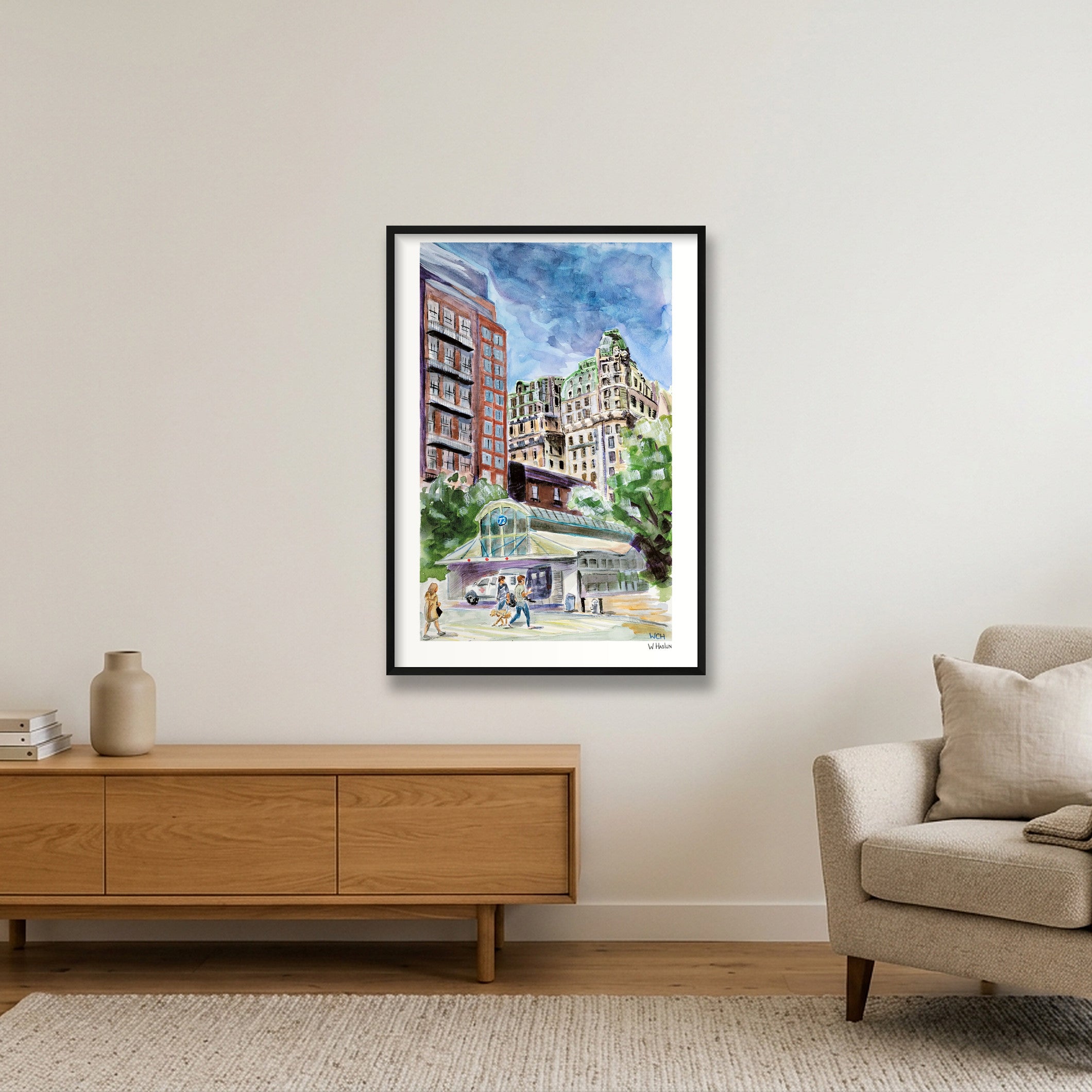 The Ansonia — 70×100cm, 28×39" Black Frame