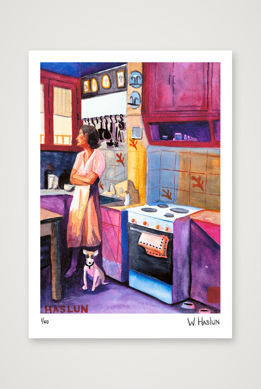 Late for Dinner — A4 (21×30cm, 8×12") Print only