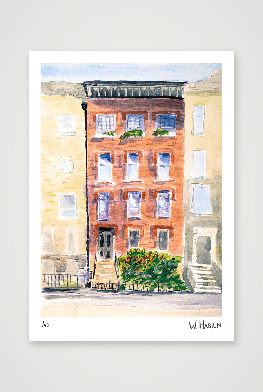 Brownstone No 1 — A4 (21×30cm, 8×12") Print only