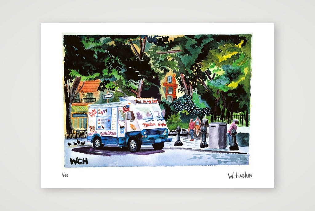 Mister Softee — A4 (30×21cm, 12×8") Print only