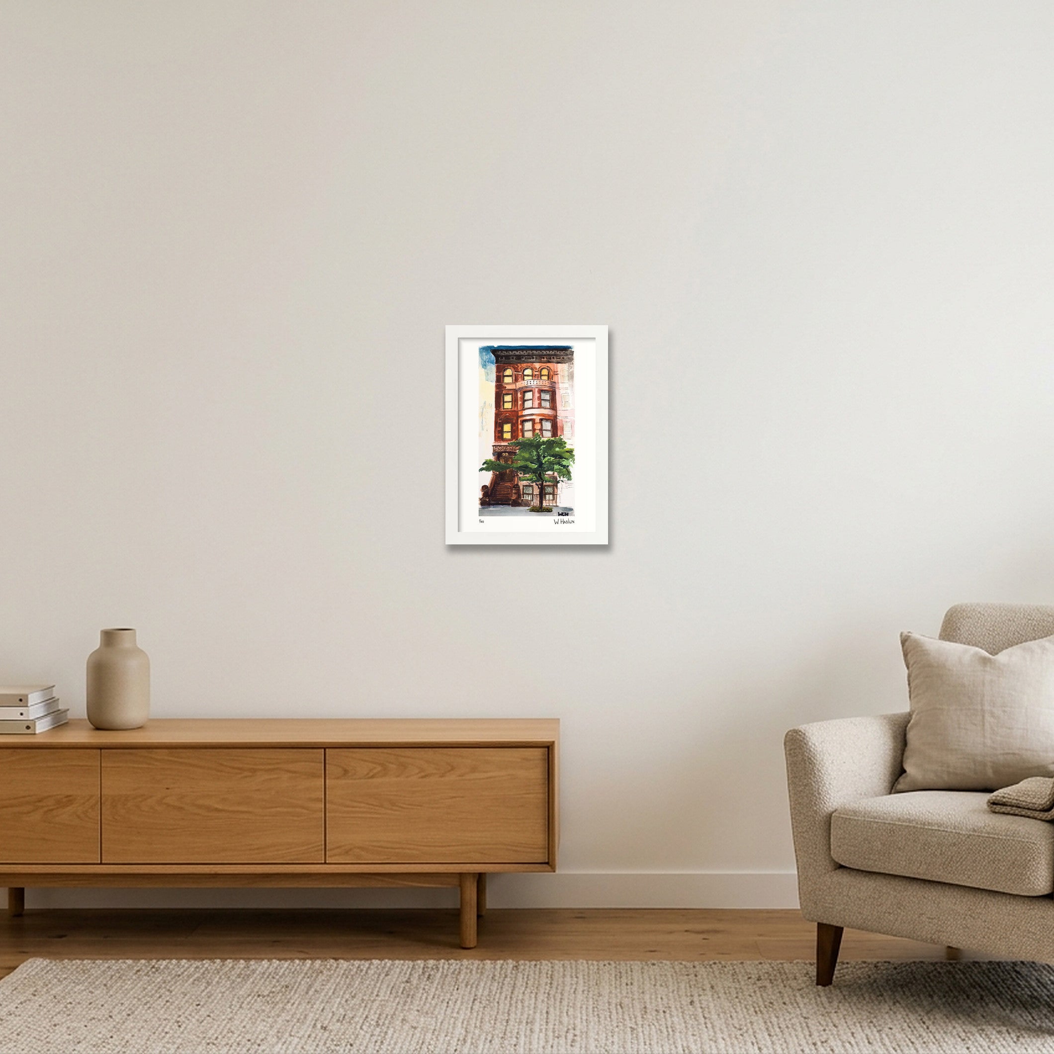 The Pigpen — A4 (21×30cm, 8×12") White Frame