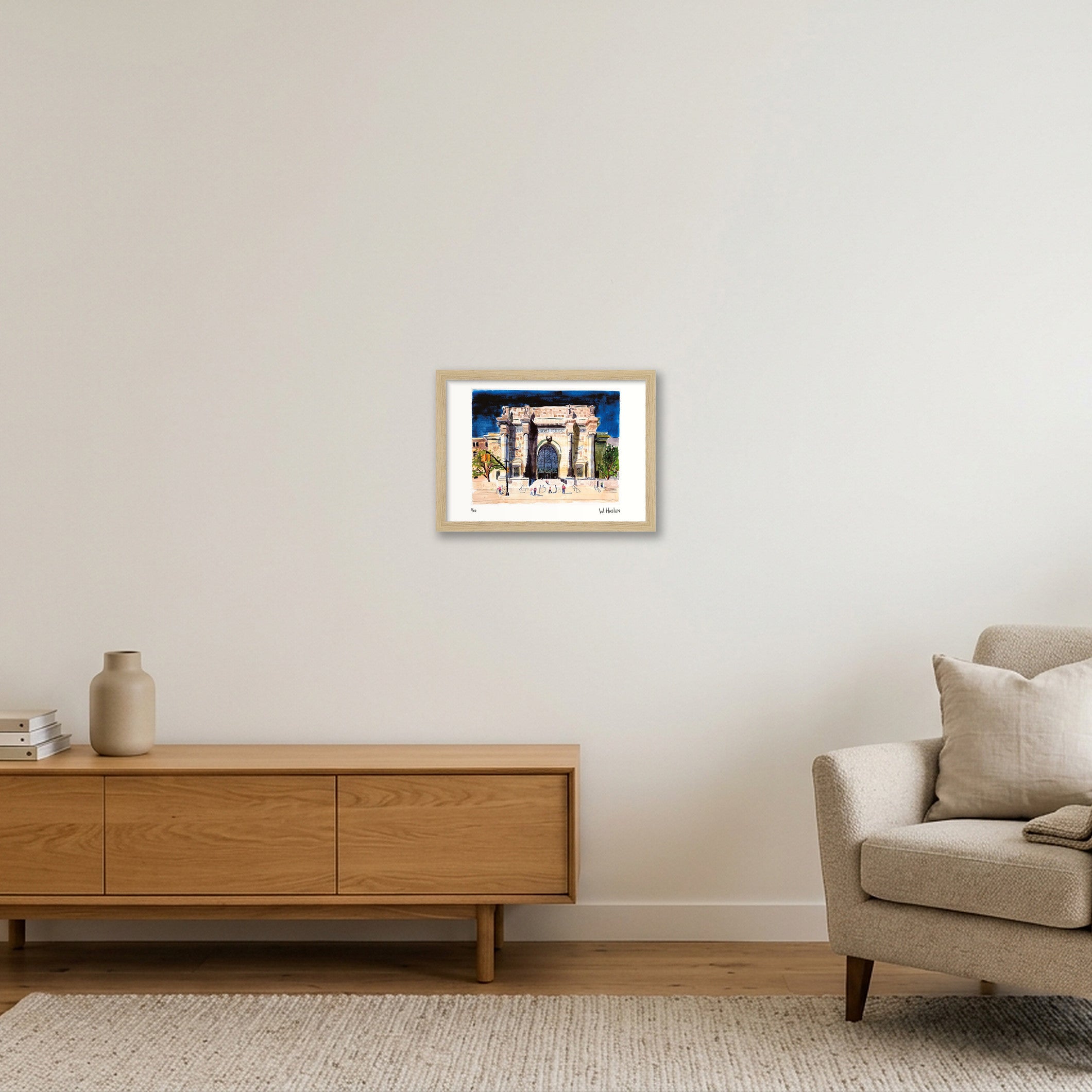 American Museum of Natural History — A4 (30×21cm, 12×8") Oak Frame