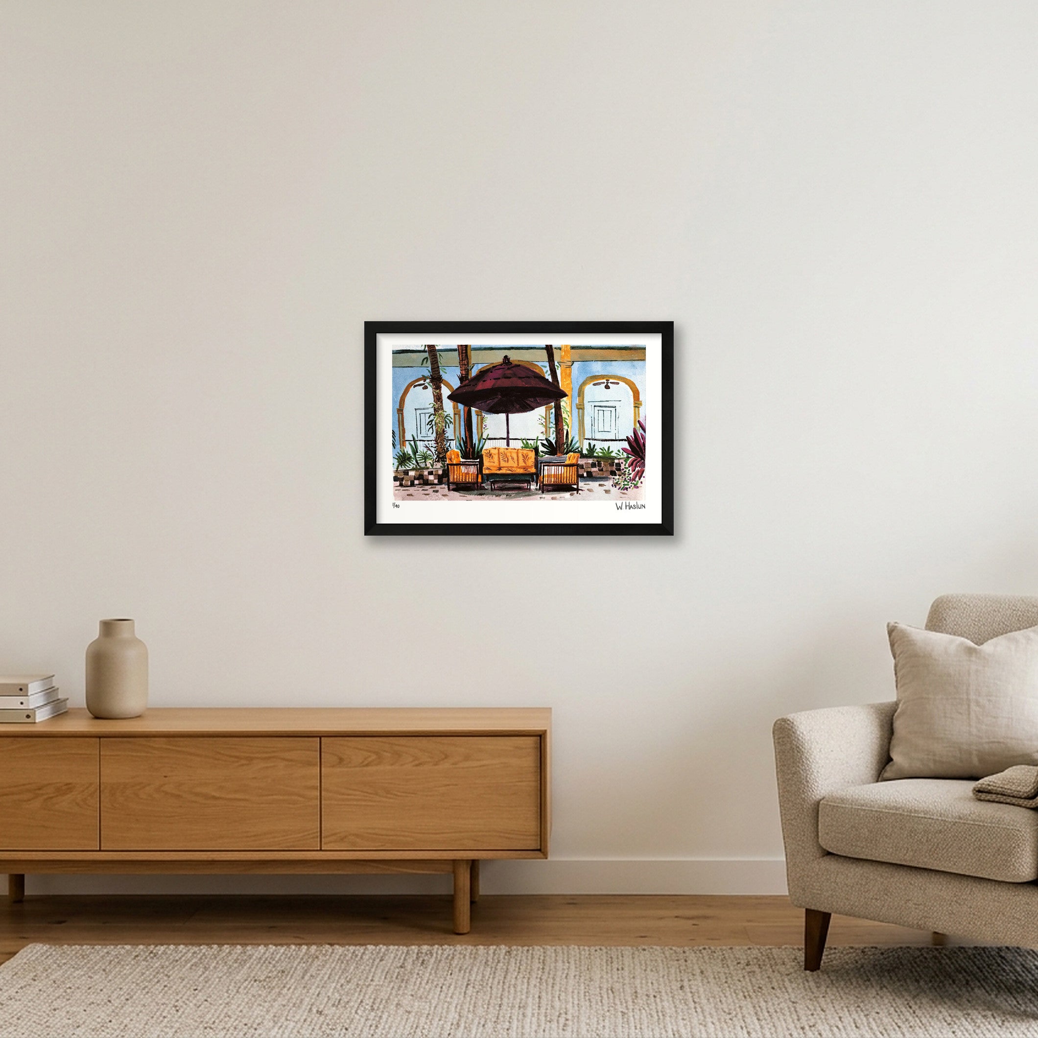 Guayaquil Hotel — 45×30cm, 18×12" Black Frame