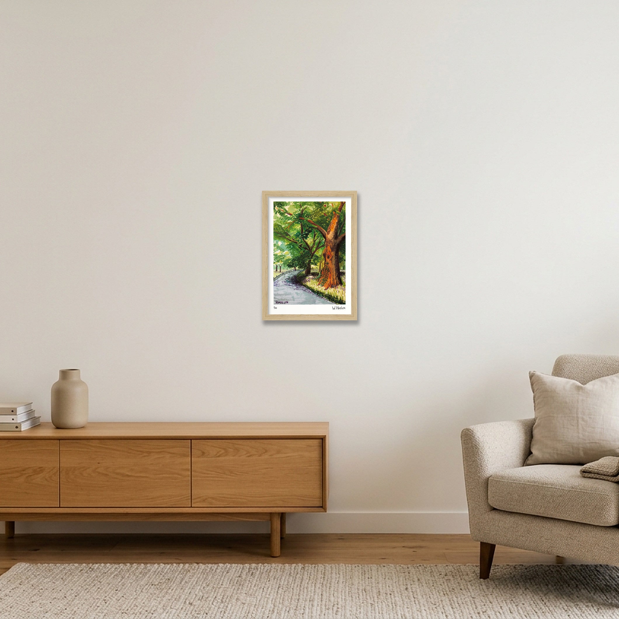 Central Park Tree Eye — A4 (21×30cm, 8×12") Oak Frame