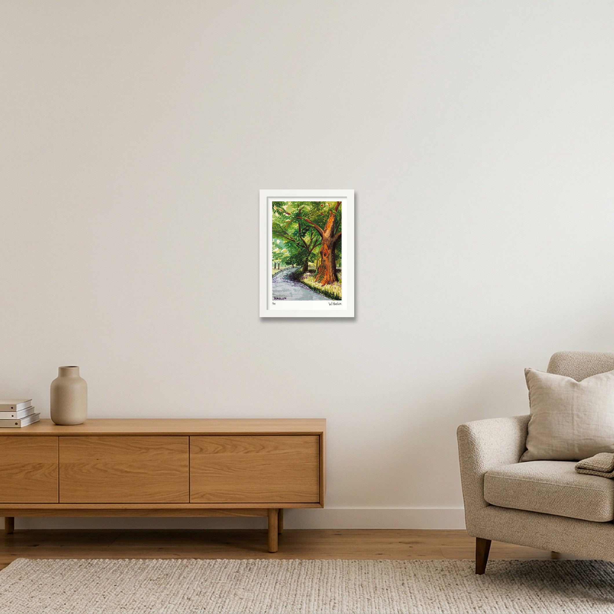 Central Park Tree Eye — A4 (21×30cm, 8×12") White Frame