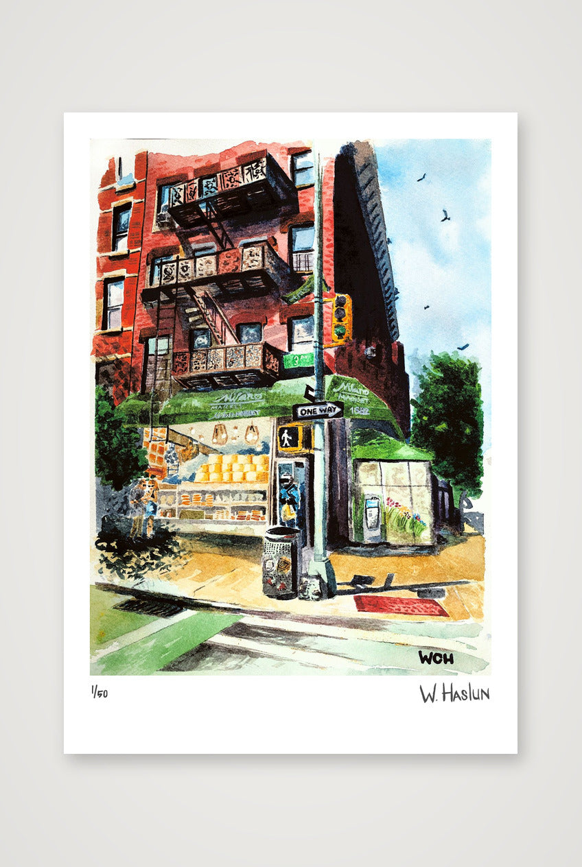 Milano Market — A4 (21×30cm, 8×12") Print only