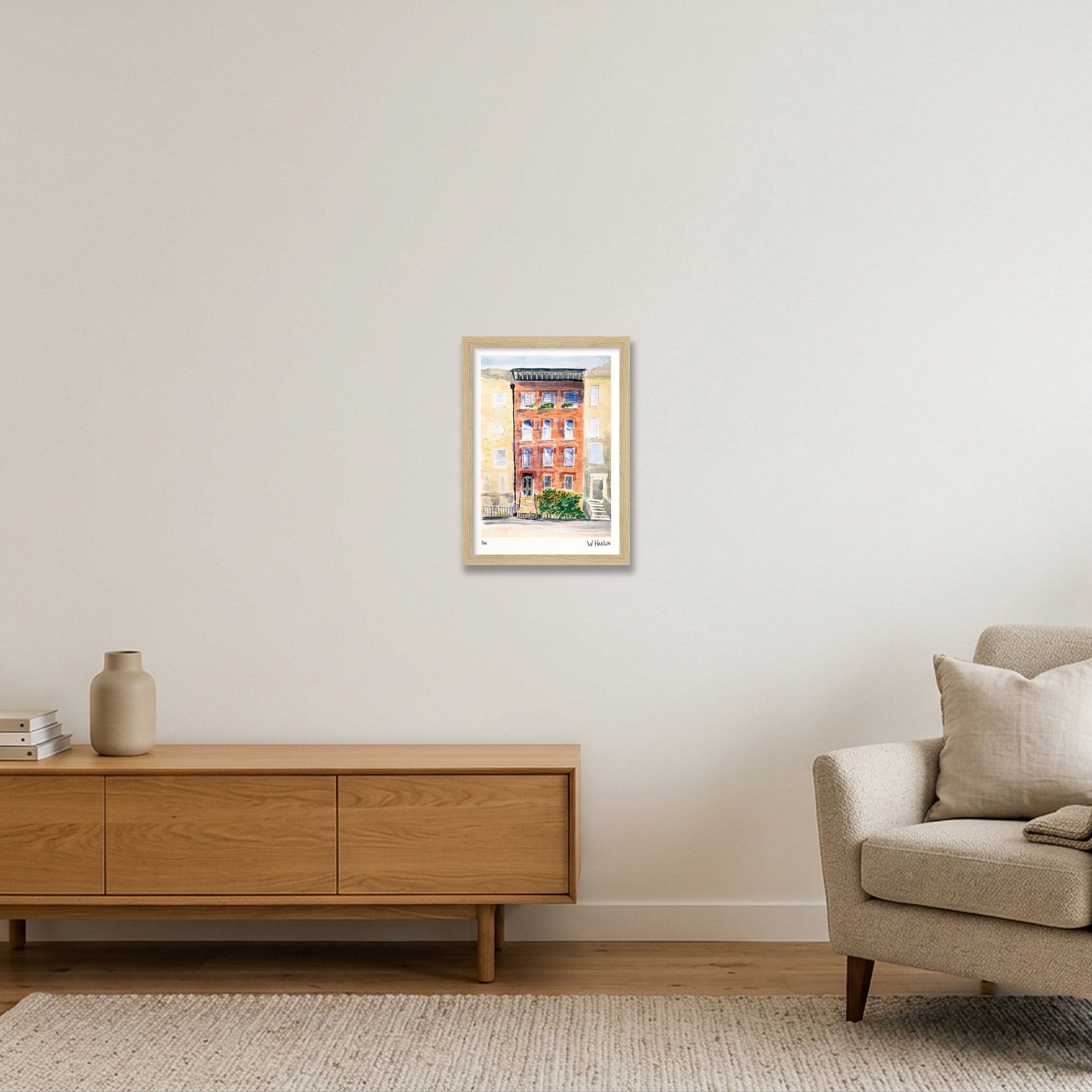 Brownstone No 1 — A4 (21×30cm, 8×12") Oak Frame