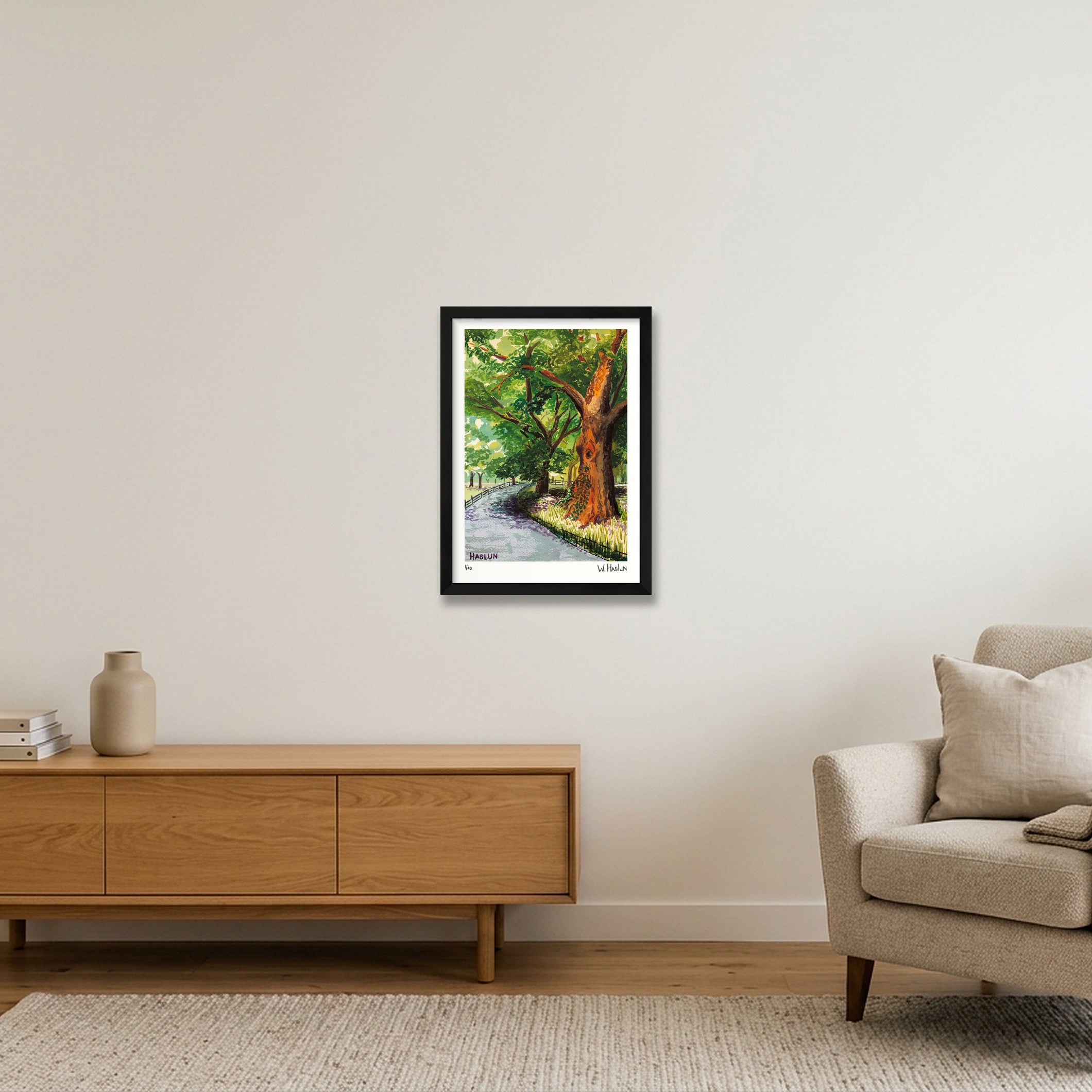 Central Park Tree Eye — A3 (30×42cm, 12×17") Black Frame