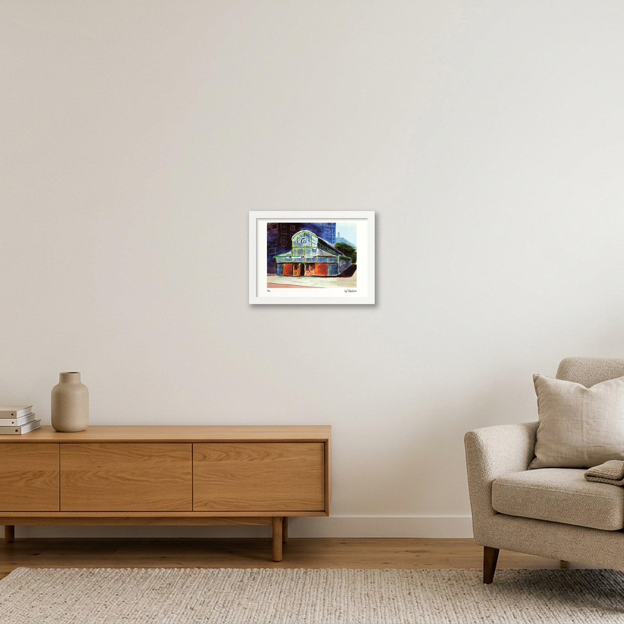 West 72nd Street Subway — A4 (30×21cm, 12×8") White Frame