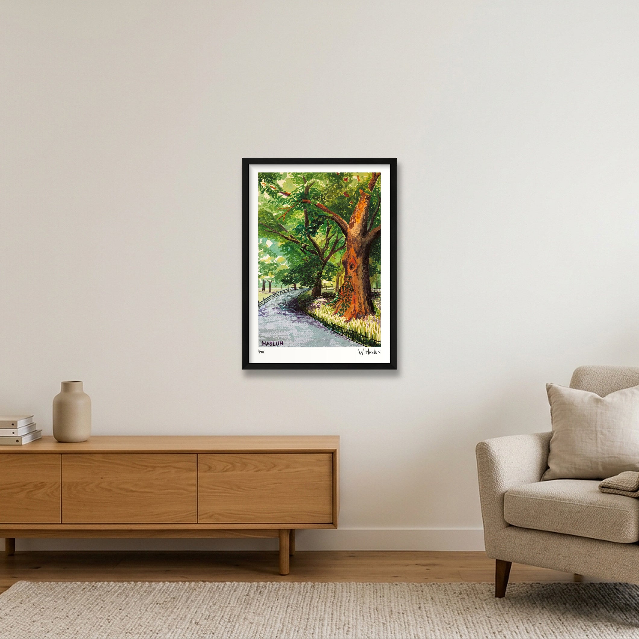 Central Park Tree Eye — 42×59cm, 17×23" Black Frame