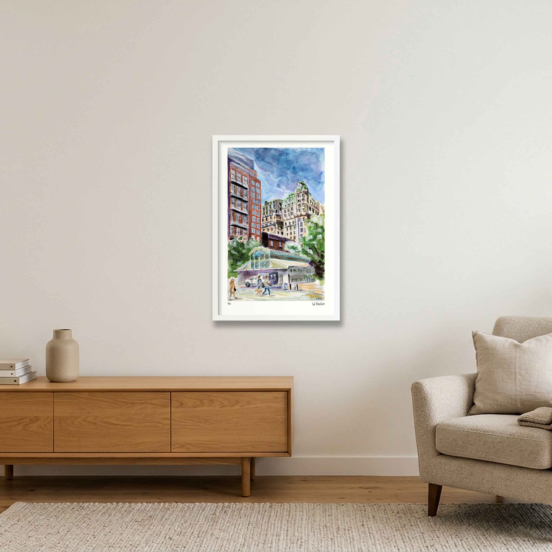 The Ansonia — 40×60cm, 16×24" White Frame