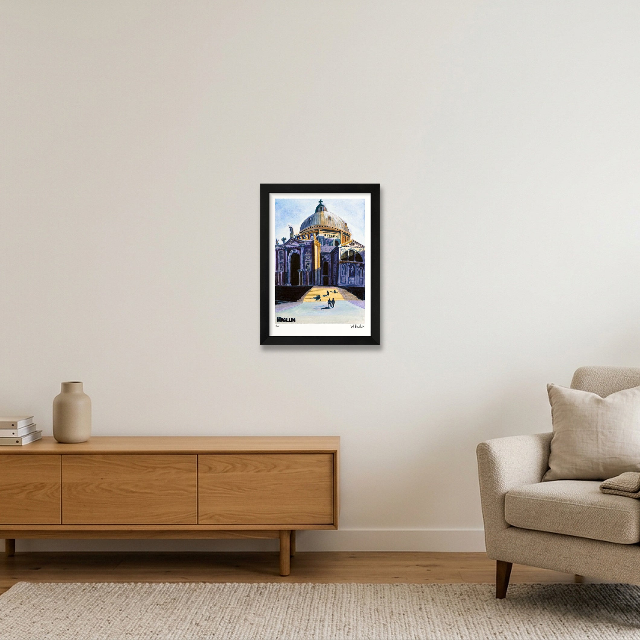 Santa Maria della Salute — A4 (21×30cm, 8×12") Black Frame