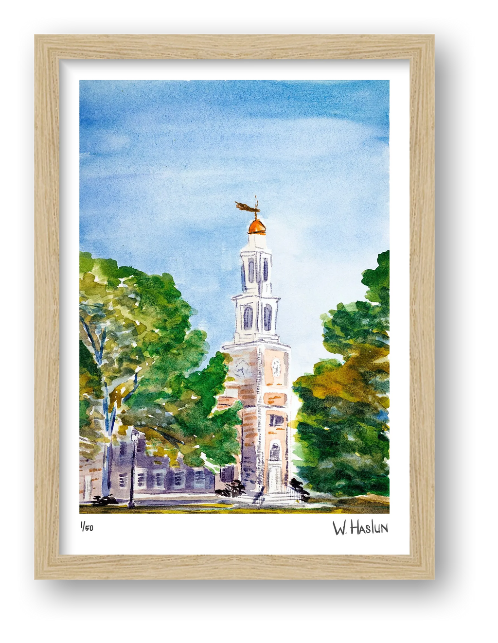 Hamilton College Chapel — framed