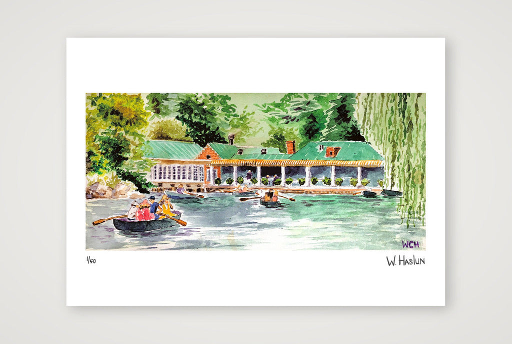 Central Park Row Boats — A4 (30×21cm, 12×8") Print only