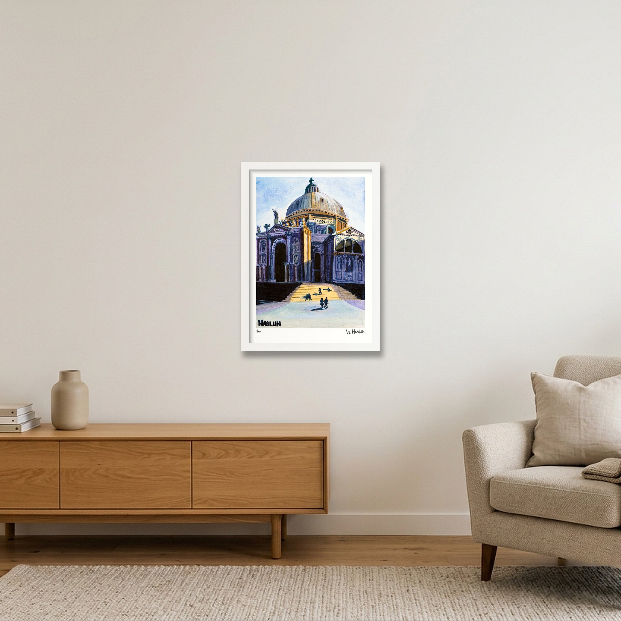 Santa Maria della Salute — A3 (30×42cm, 12×17") White Frame
