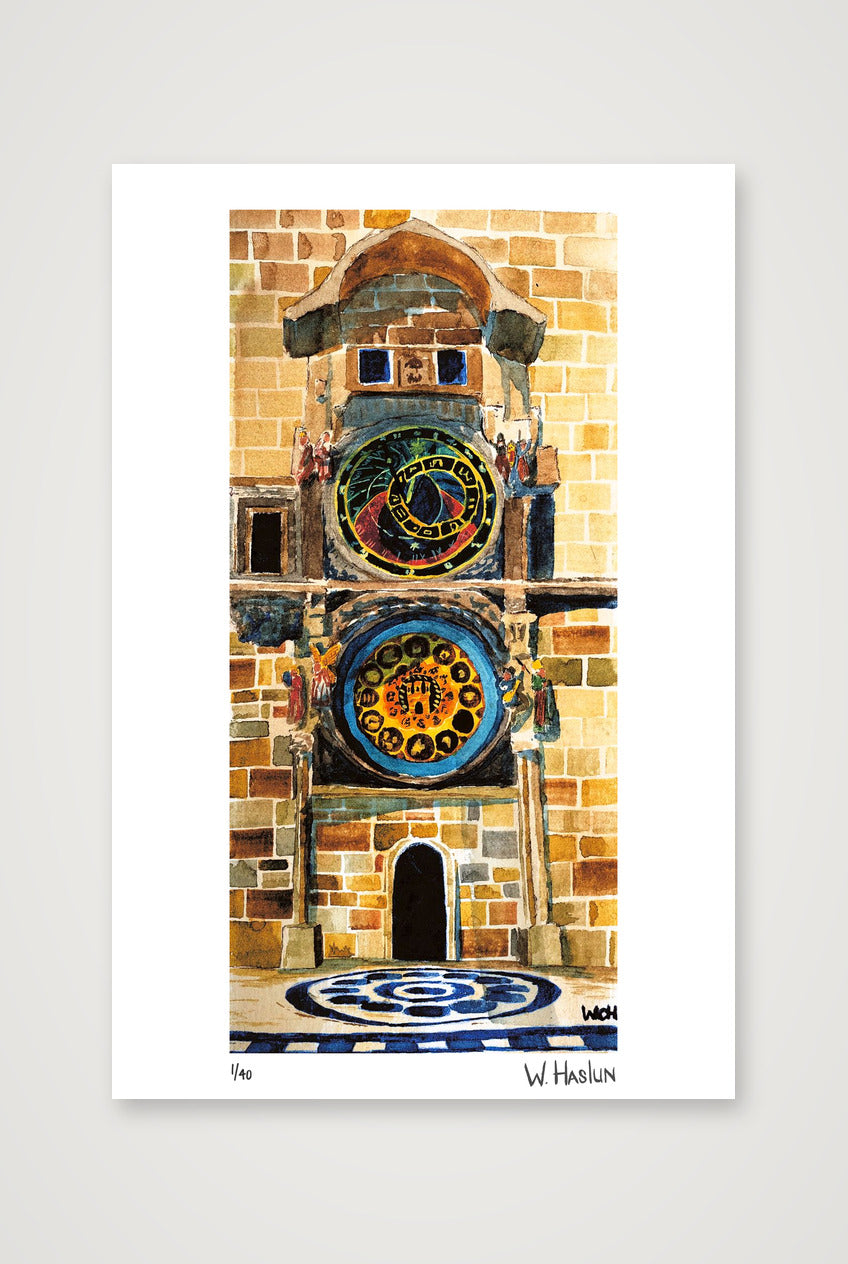 Prague Astronomical Clock — 30×45cm, 12×18" Print only