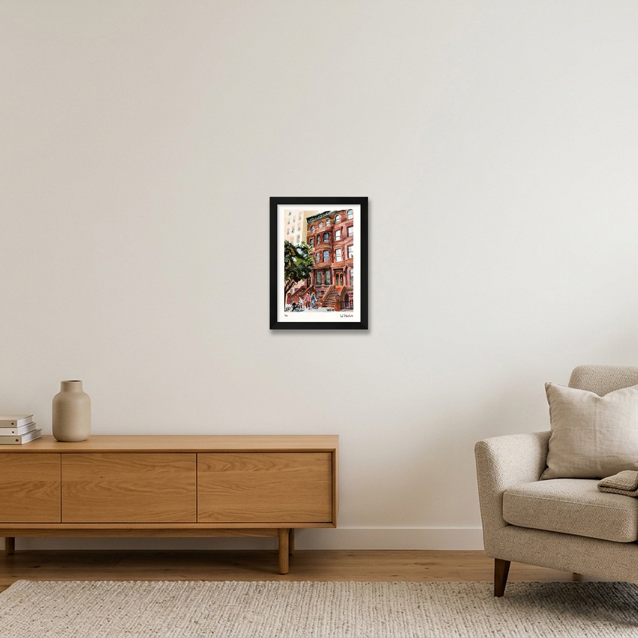 Monty's House — A4 (21×30cm, 8×12") Black Frame