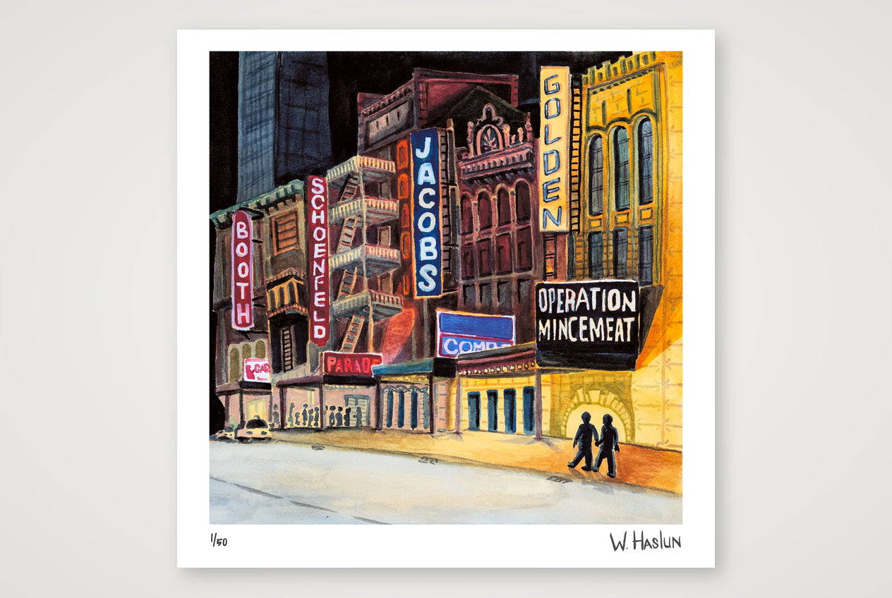 Broadway Marquees — 30×30cm, 12×12" Print only