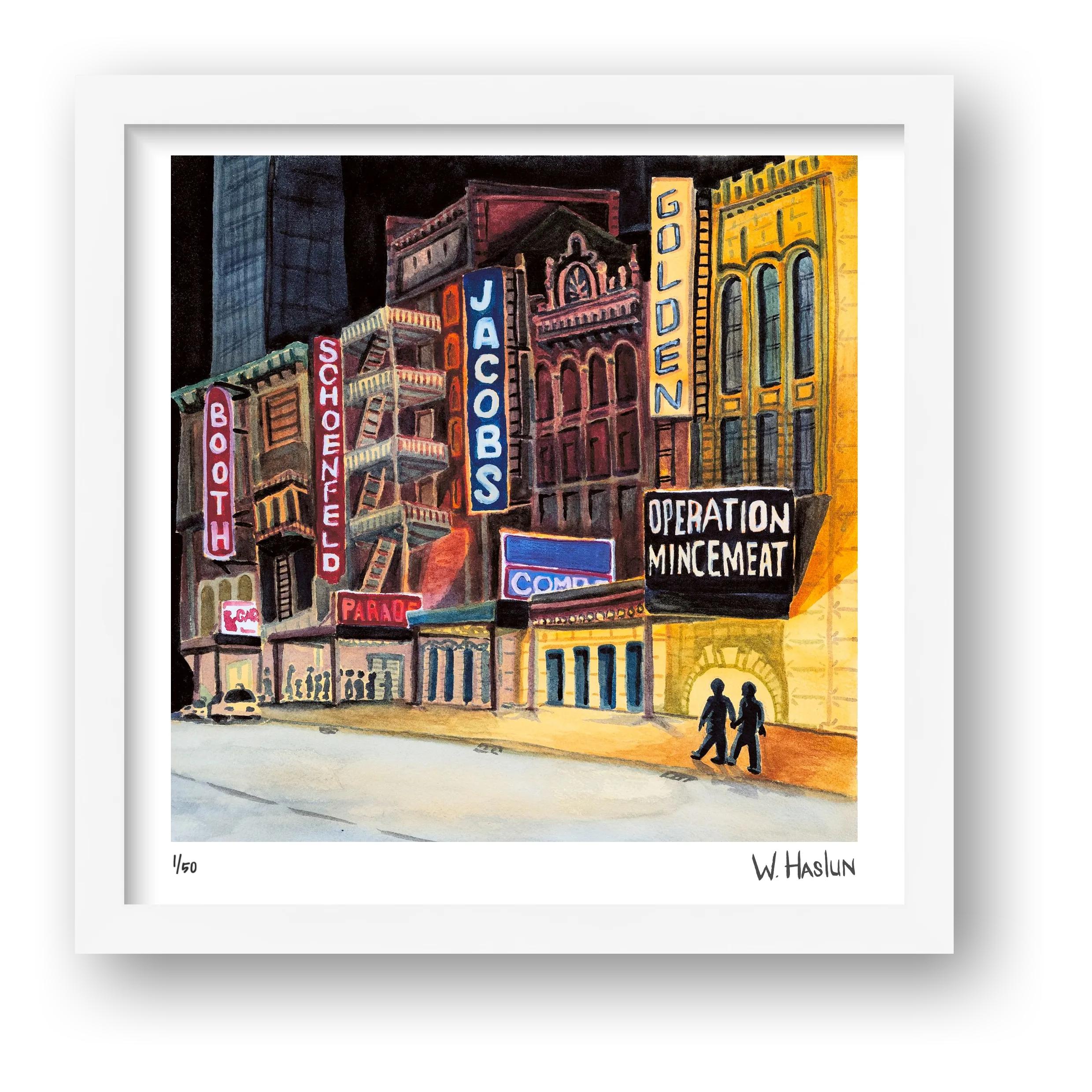 Broadway Marquees — framed