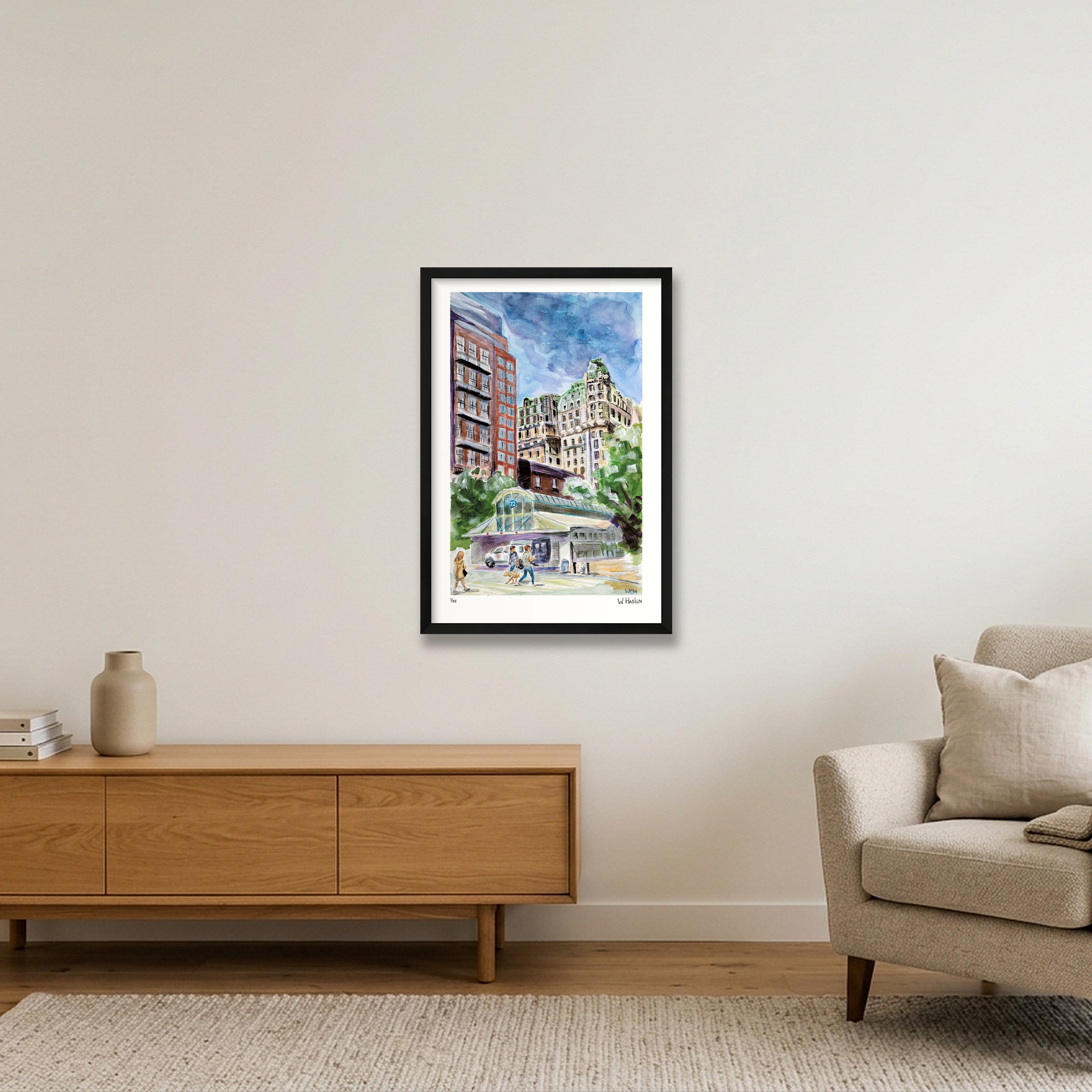 The Ansonia — 40×60cm, 16×24" Black Frame