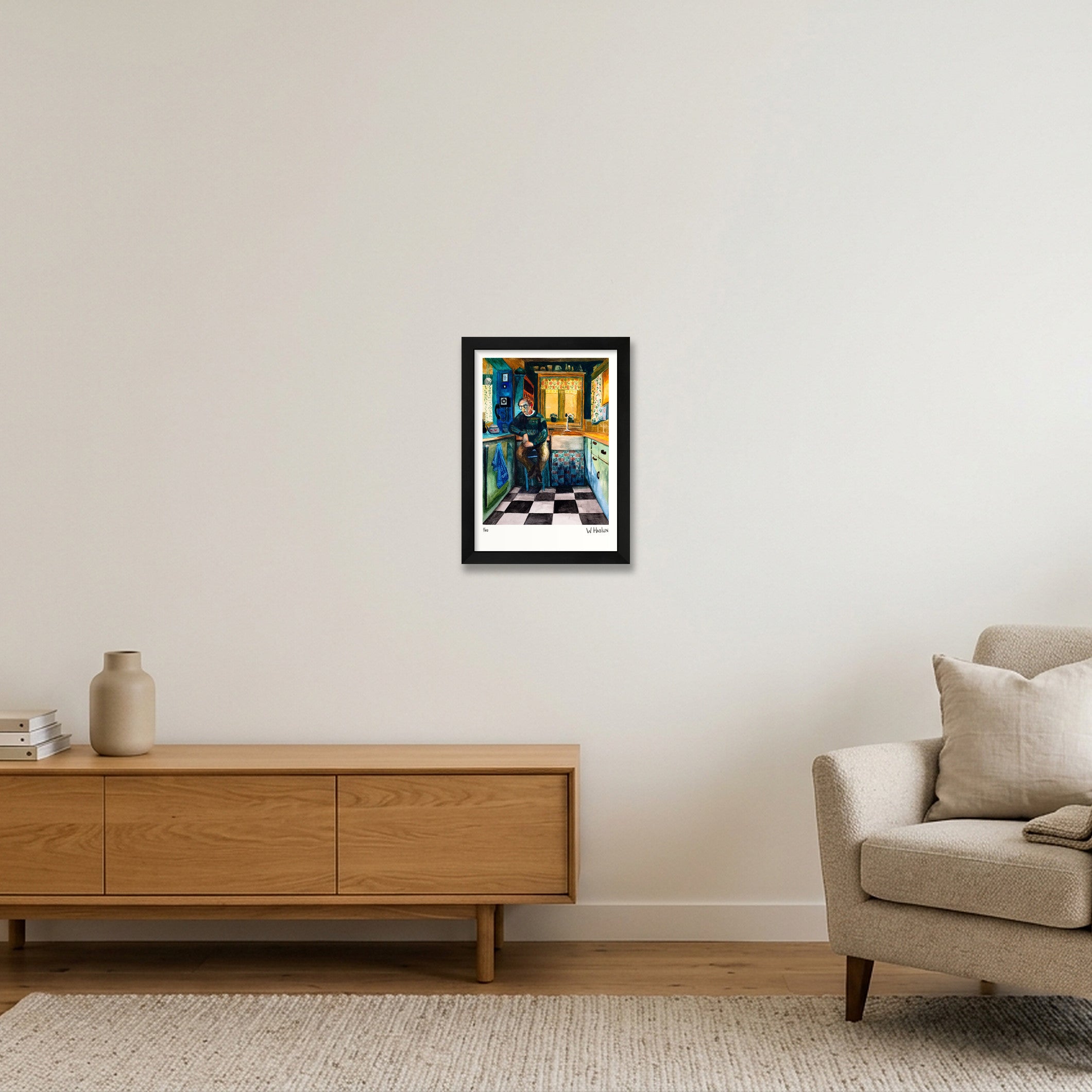 Kitchen Curtains — A4 (21×30cm, 8×12") Black Frame