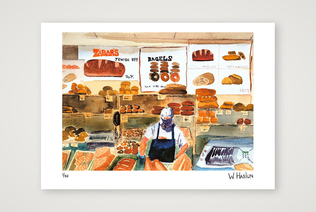 Zabar's Bakery — 59×42cm, 23×17" Print only