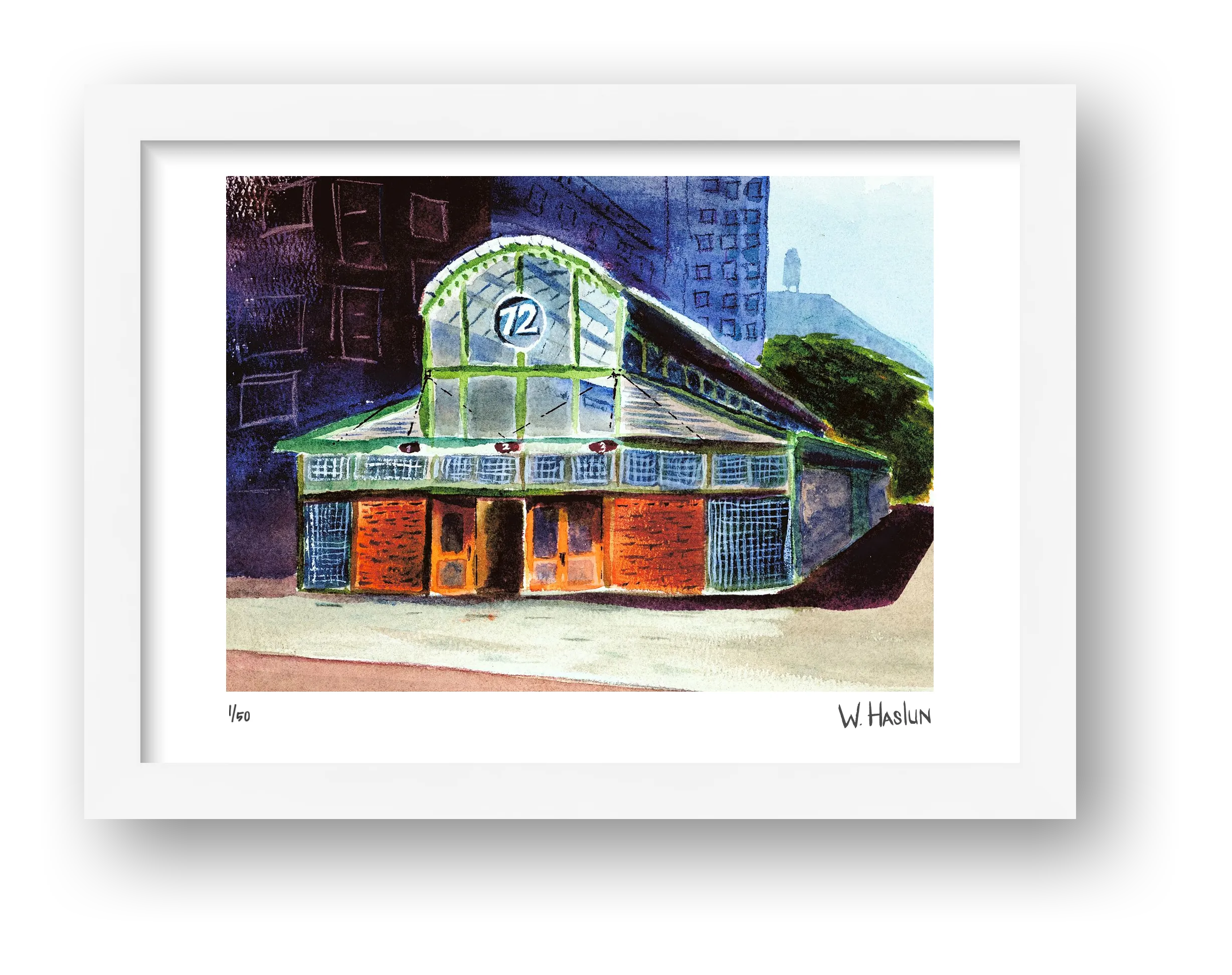 West 72nd Street Subway — framed