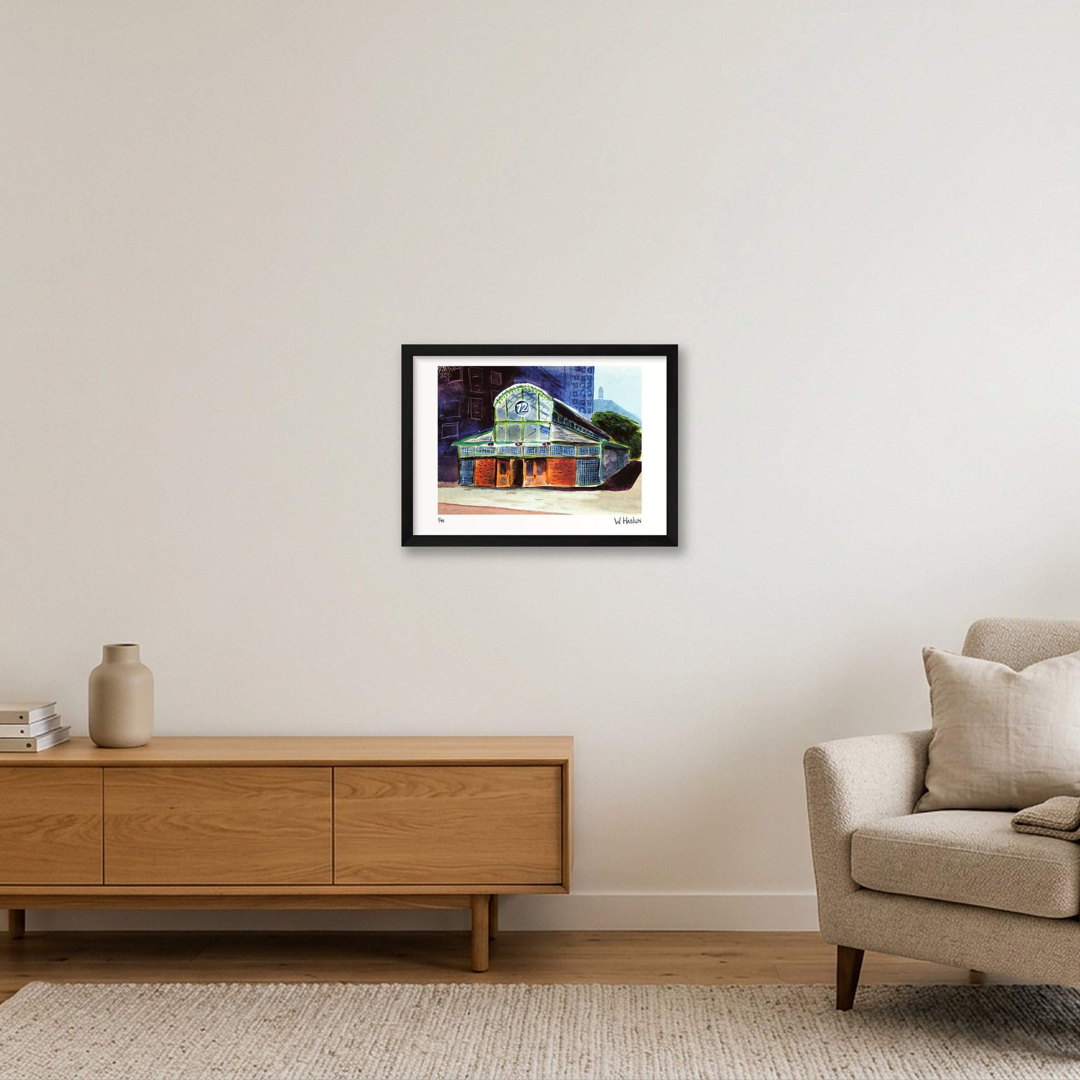 West 72nd Street Subway — A3 (42×30cm, 17×12") Black Frame
