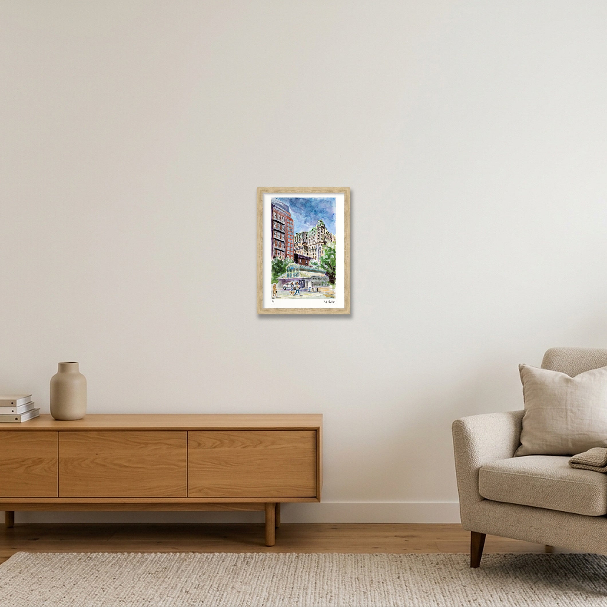 The Ansonia — A4 (21×30cm, 8×12") Oak Frame