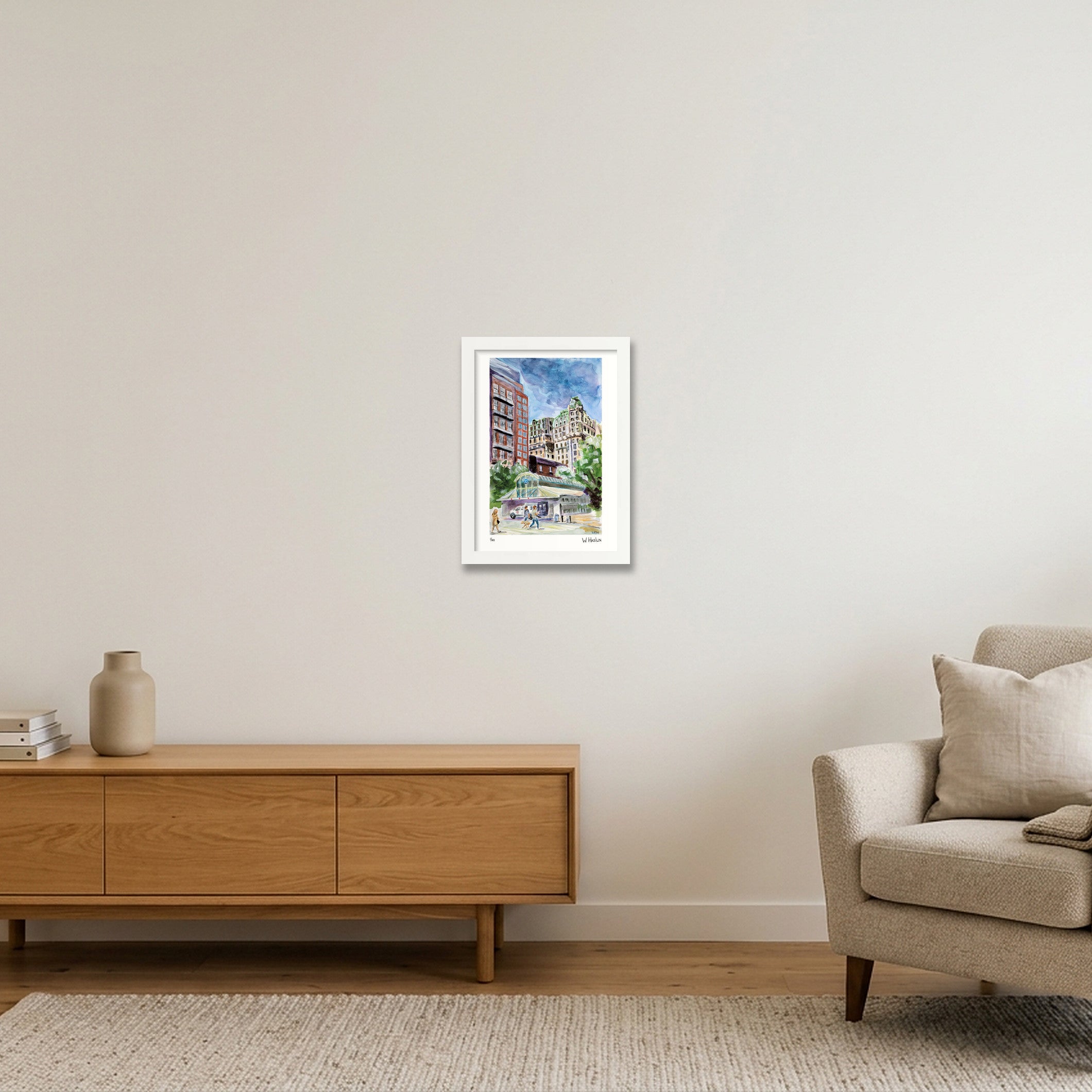 The Ansonia — A4 (21×30cm, 8×12") White Frame