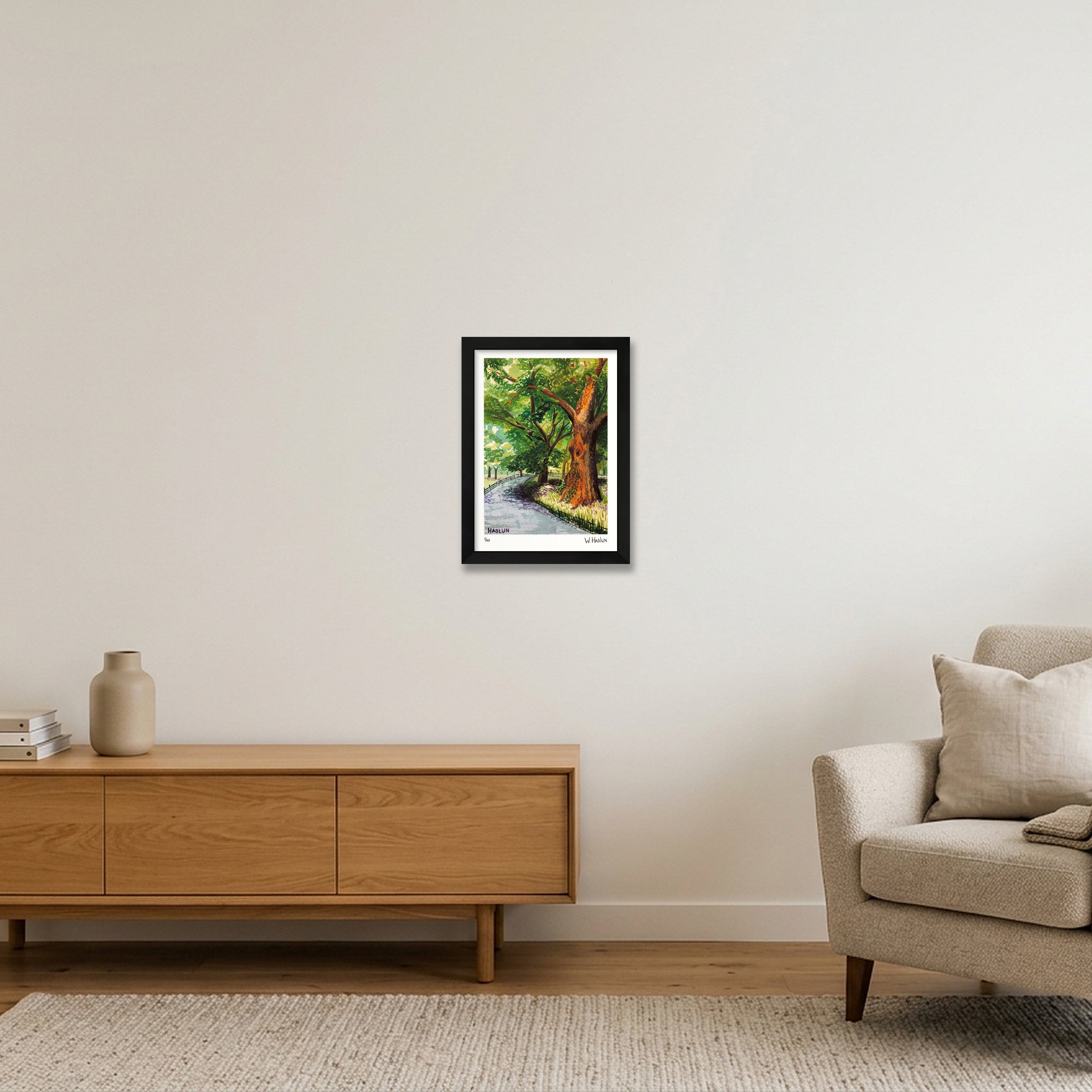 Central Park Tree Eye — A4 (21×30cm, 8×12") Black Frame