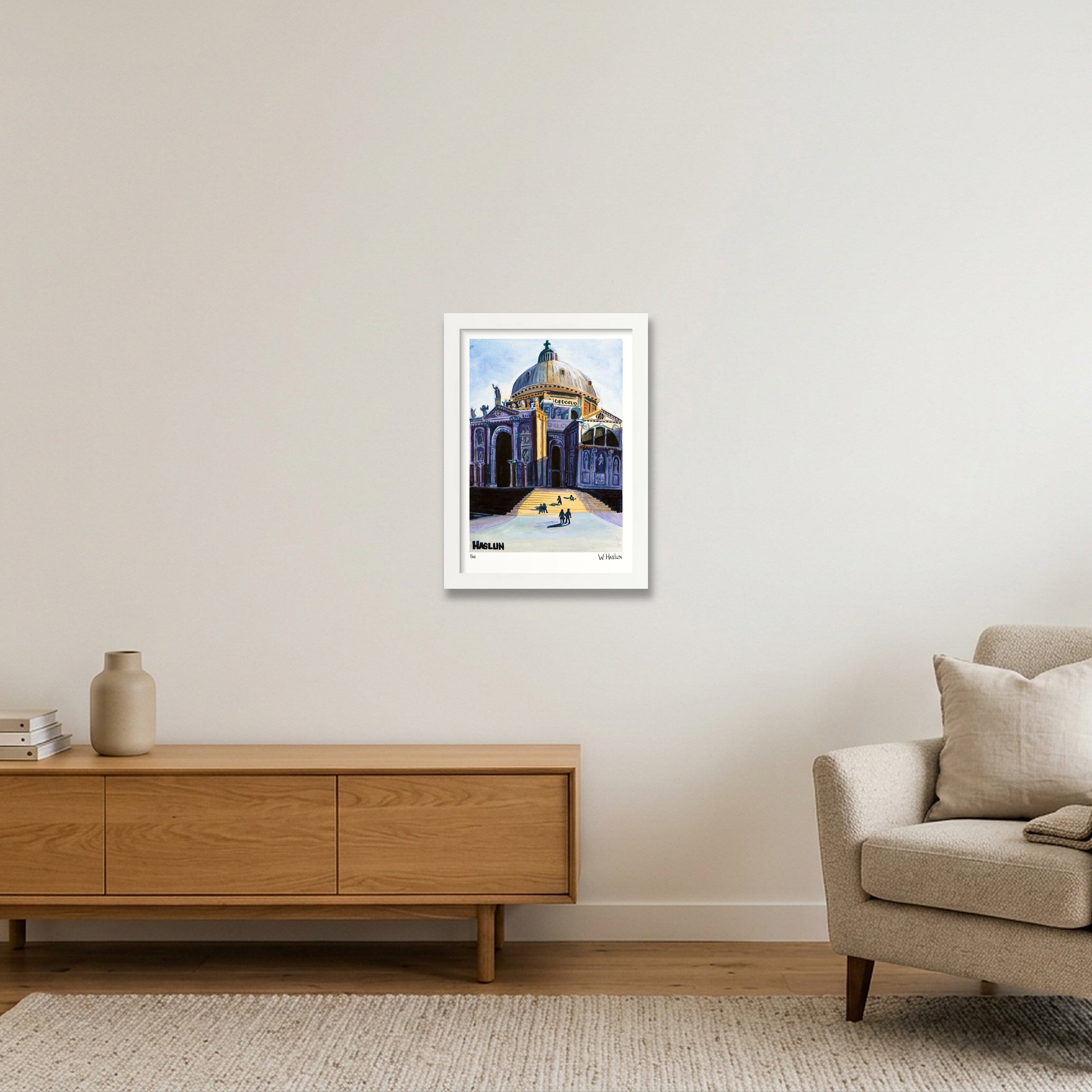 Santa Maria della Salute — A4 (21×30cm, 8×12") White Frame