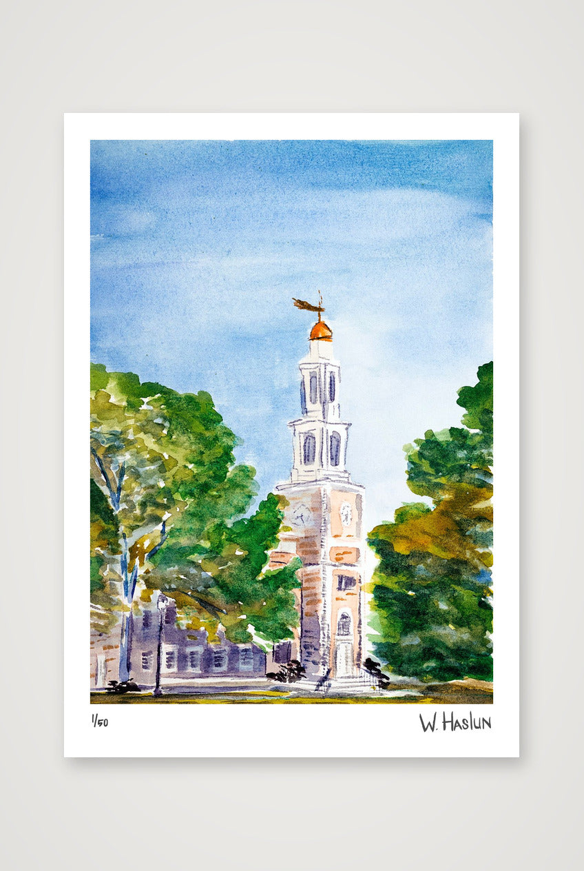 Hamilton College Chapel — A4 (21×30cm, 8×12") Print only
