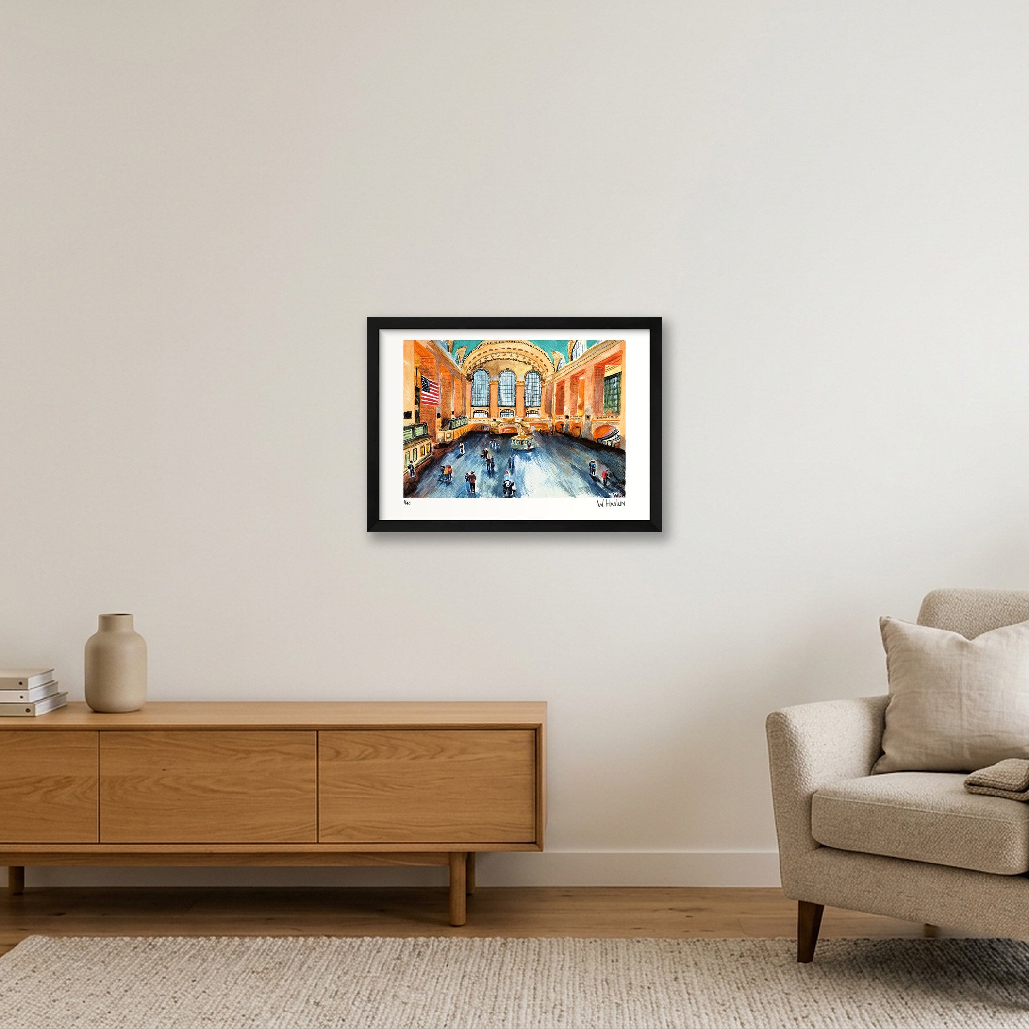 Grand Central Terminal — A3 (42×30cm, 17×12") Black Frame